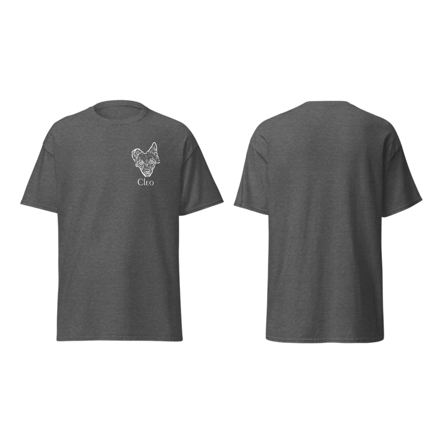Herren T-Shirt Dunkelgraumeliert